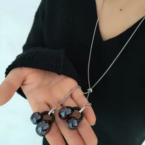 Includes shipping cost: Wireless Bluetooth earphone anti-loss chain/rope, decorative necklace, sweater chain—colorfast