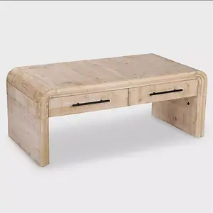 Kirklands Whitewashed Pasadena Wood Coffee Table 47.25 W*23.5D*19.25H