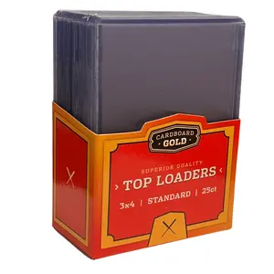 Cardboard Gold Top Loaders 3*4 25ct - Standard Size Trading Cards