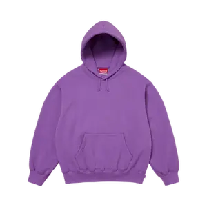 Supreme Satin Appliqué Hooded Sweatshirt 'Violet'