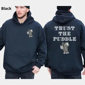 Trust The Puddle Hoodie, Blue Collar Welder Hoodie, Blue Collar Men's Graphics Shirt, Welder Workwear Graphics Hoodie, Casual Mens Wear