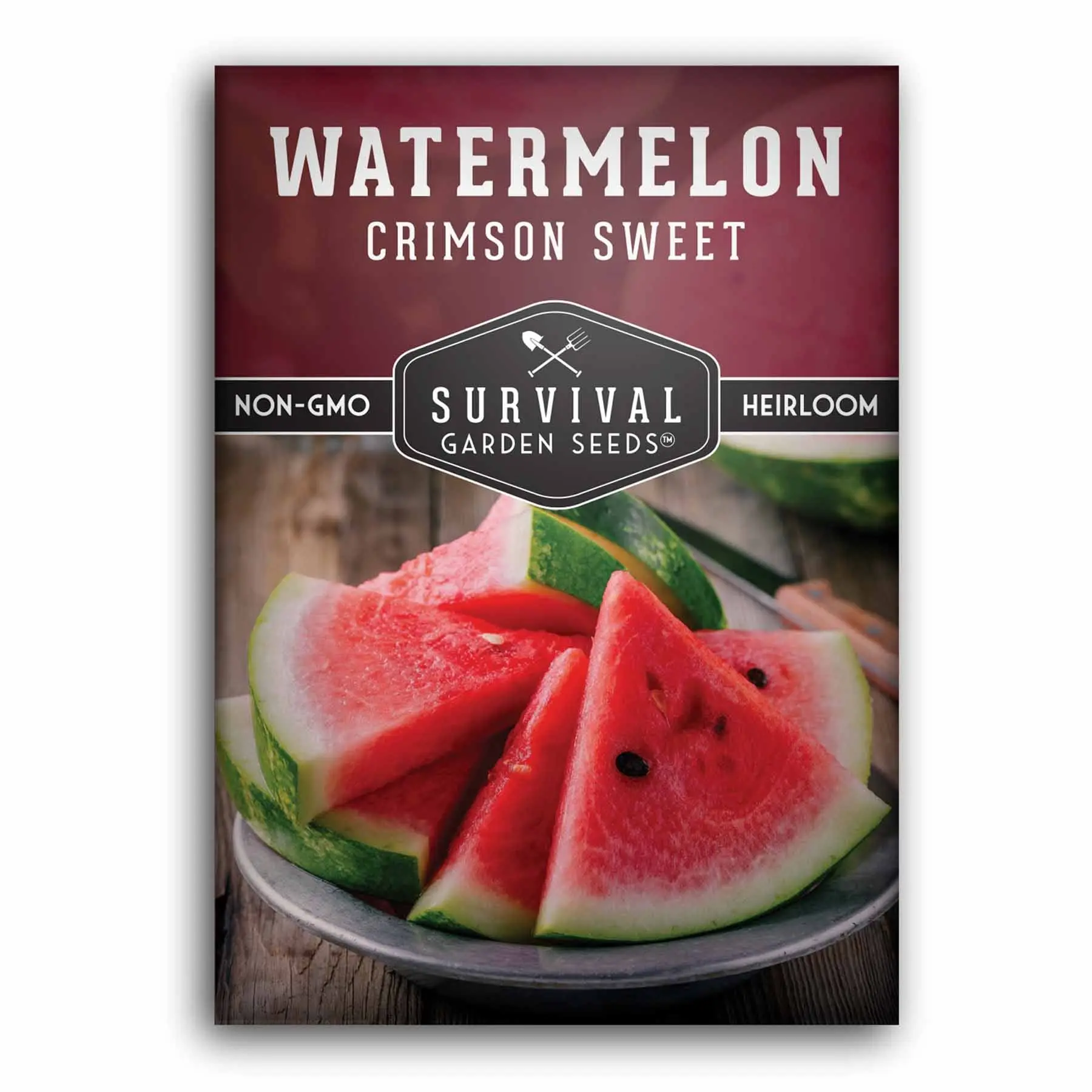 Survival Garden Seeds Crimson Sweet Watermelon Seed Non-GMO Heirloom