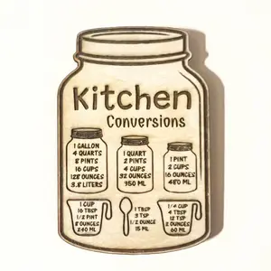 Kitchen Conversion magnet. Laser engraved magnet.