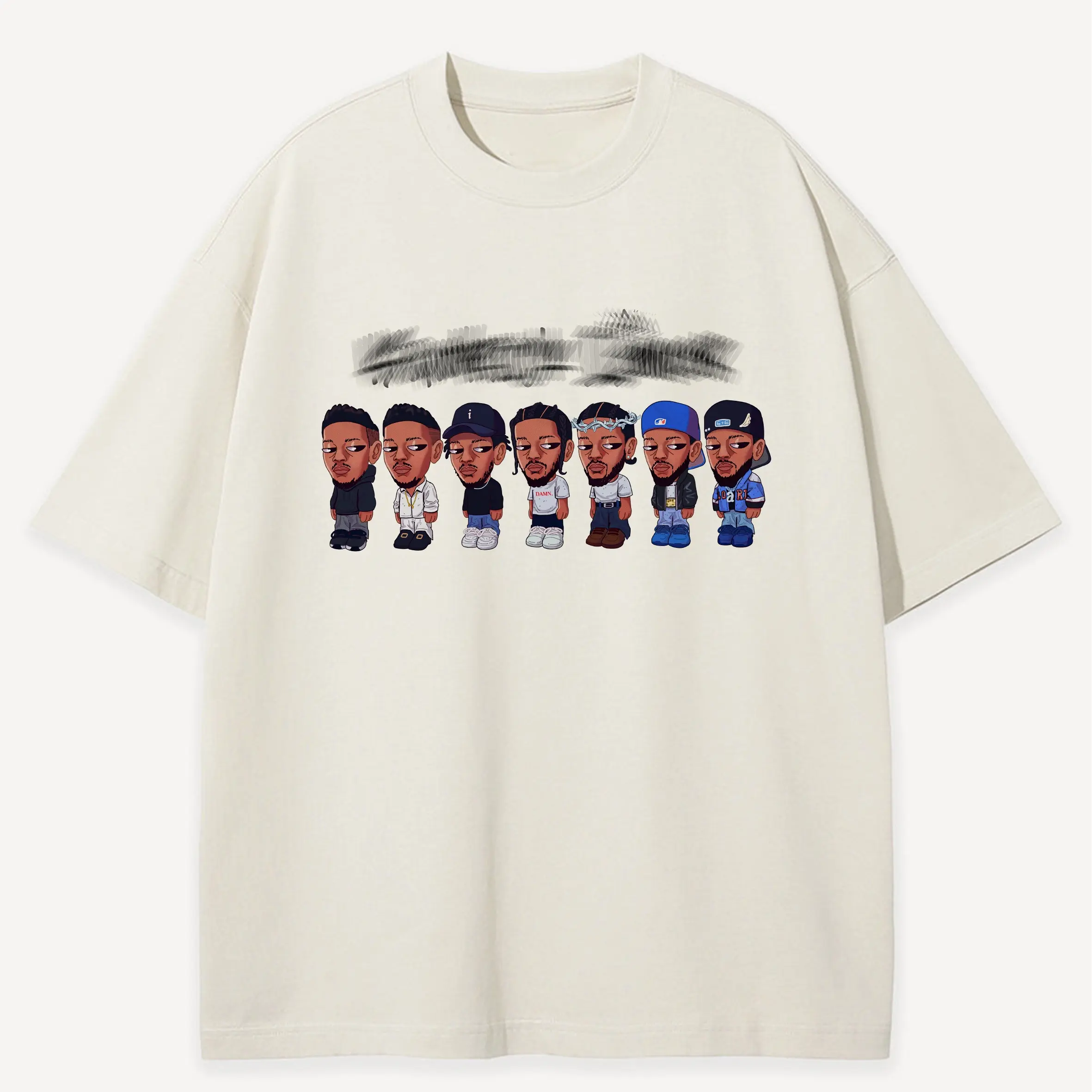 Kendrlck L4mar Chibi Shirt, Mustard T-shirt, G.N.X KDot Shirt, They Not Like Us Shirt, New Album Shirt, Sweatshirts
