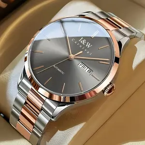 [Carnival Mechanical Watch] Ultra-thin Carnival Mechanical Watch - Stylish Waterproof Automatic Winding Wristwatch, A Holiday Gift