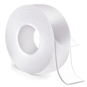 Double Sided Tape Heavy Duty(9.85FT), Nano Double Sided Adhesive Tape, Clear Mounting Tape Picture Hanging Adhesive Strips