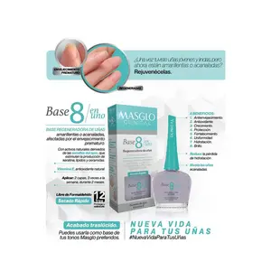 MASGLO Clinical Total Care 8 in 1 Nail Base – Clear Finish