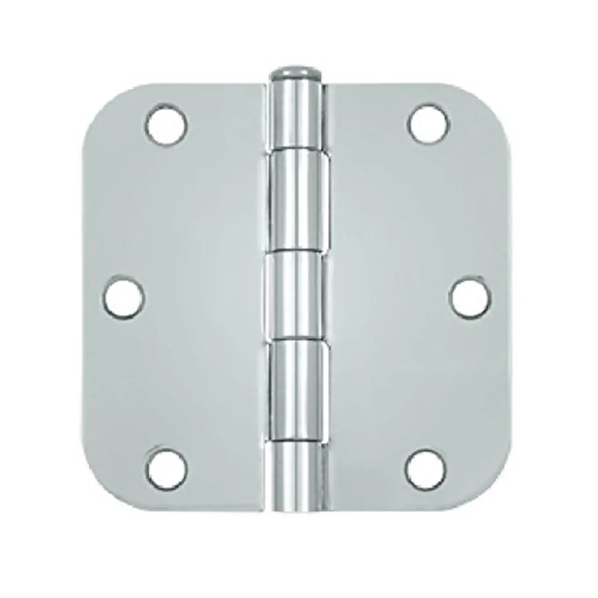 Deltana S35R526 Chrome Hinge, 3.5x3.5x0.62 in. Radius, Residential-Style Steel Hinge with Standard Thickness, US26 Finish, Chrome Hinges