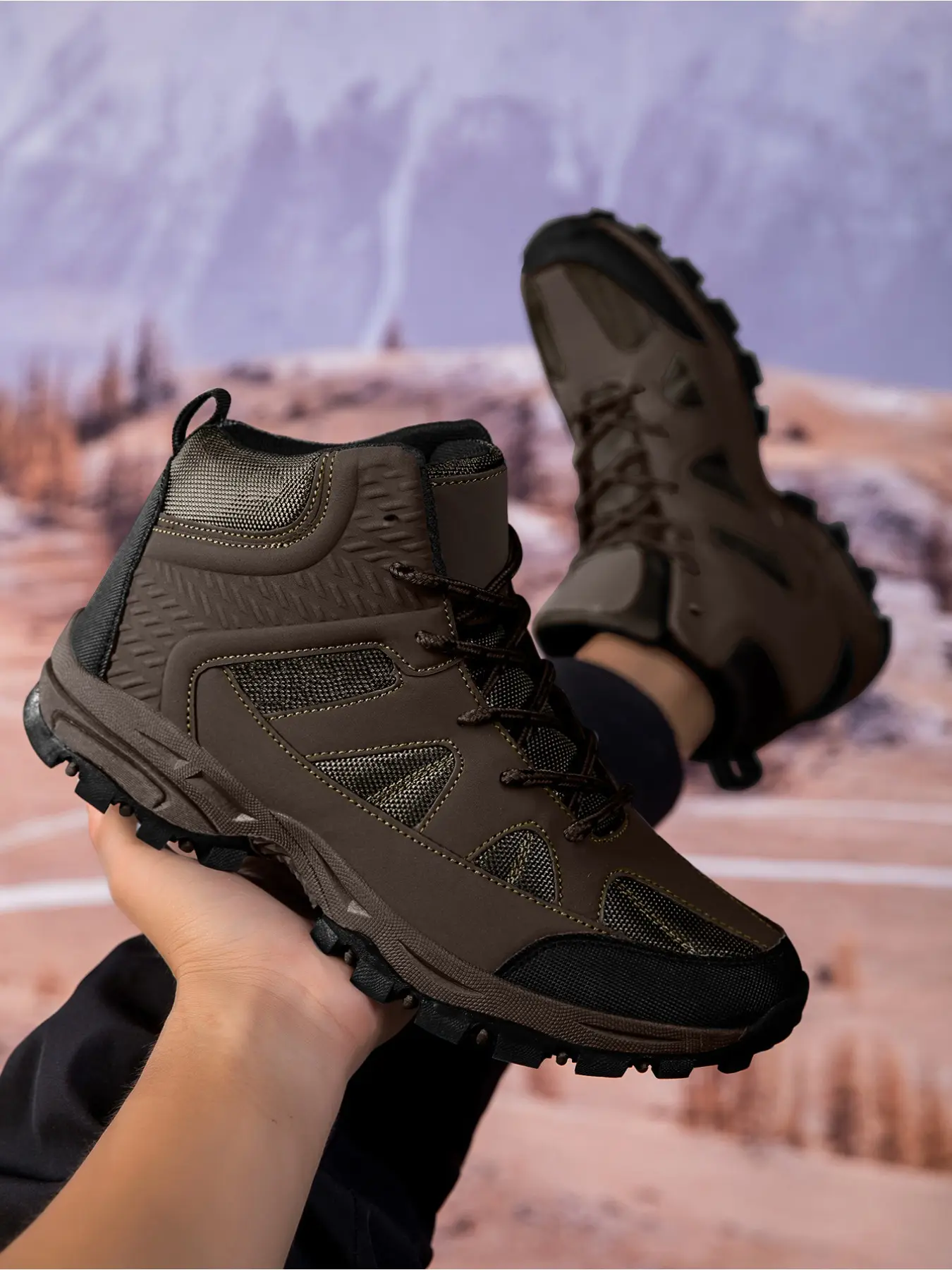 Unisex Fashion Hiking Shoes, Couple Style Mountaineering Trekking Shoes, Non-slip Breathable, Breathable Outdoor Shoes, Four Seasons Wearable, Ideal for Daily Outfits, Unisex Trekking Footwear, Sports Shoes