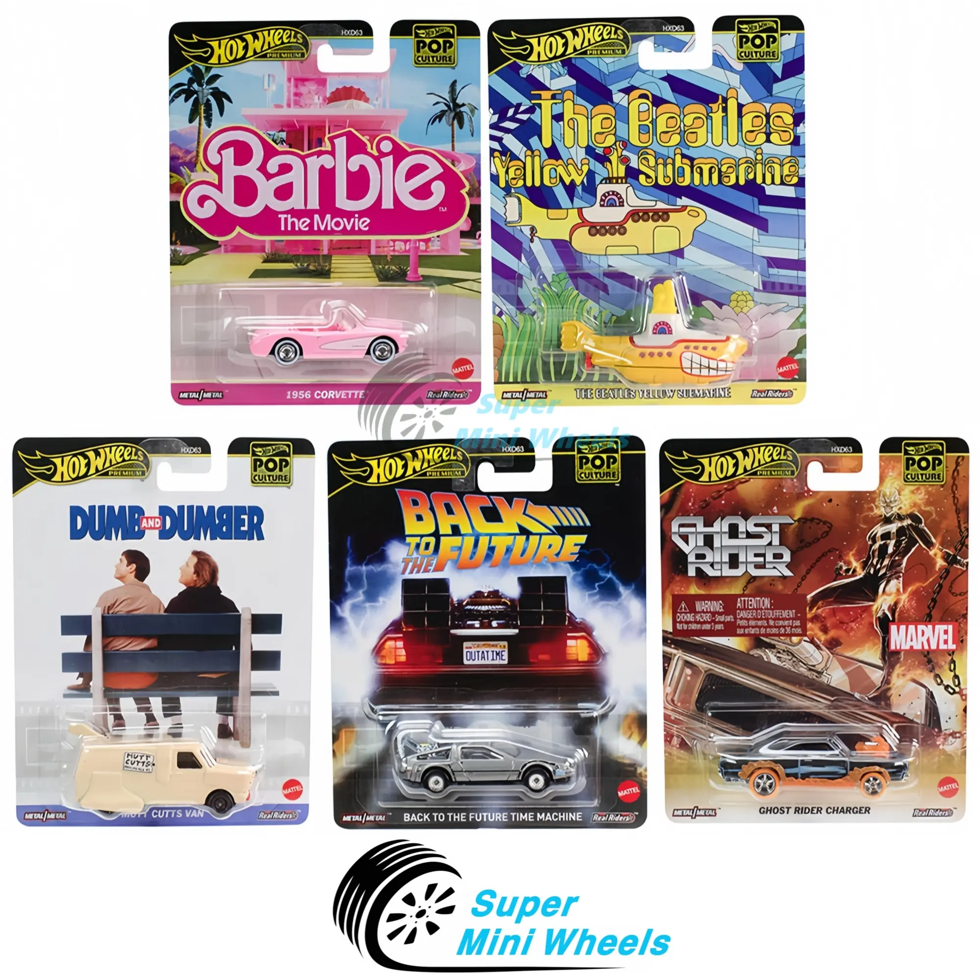 Hot Wheels 1:64 Pop Culture 2025 H Case 5 Cars Set Hot Wheels 1:64 Pop Culture 2025 H Case 5 Cars Set