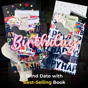 Blind Date With a Book - Birthday Edition - Handcraft Bookish Gift Box Unique Gift ideas Perfect for Birthday BookTok Friends and Self-Care Themed Goodies