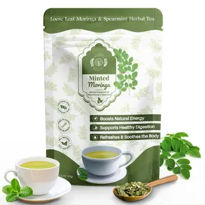 Minted Moringa Herbal Tea – Caffeine Free Superfood Blend for Refreshing Daily Wellness