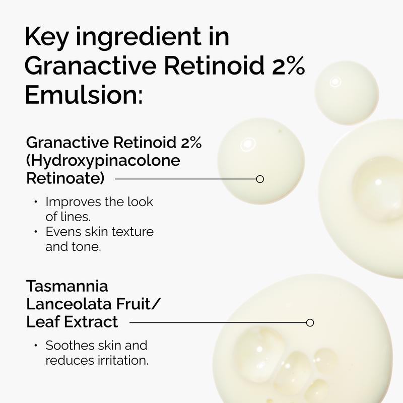 The Ordinary Granactive Retinoid 2% Emulsion, Advanced Retinoid Alternative for Anti-Aging and Skin Texture Improvement
