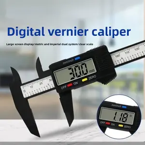 Digital Caliper With Large LCD Screen, Electronic Digital Calipers, 1 Count Plastic Vernier Calipers, Caliper Measuring Tool, With Inch/mm Conversion