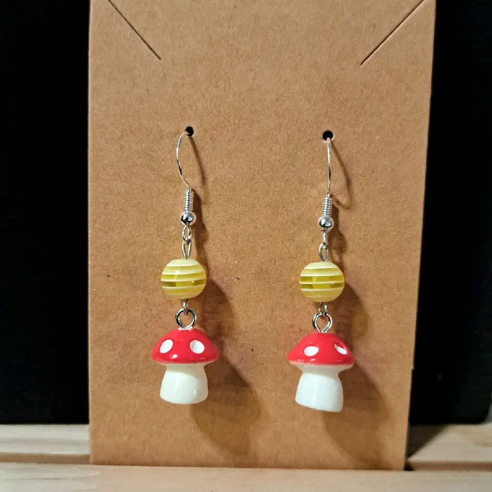 Mushroom Earrings