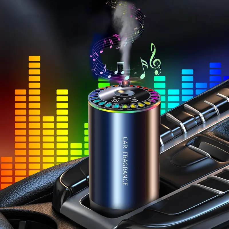 Upgraded Smart Car Air Fresheners Diffuser with Starry Sky Projection Adjustable Scent, Essential Oil Diffusers for Automatic On/Off Automatic Aroma Diffuser with 50ml Car Perfume