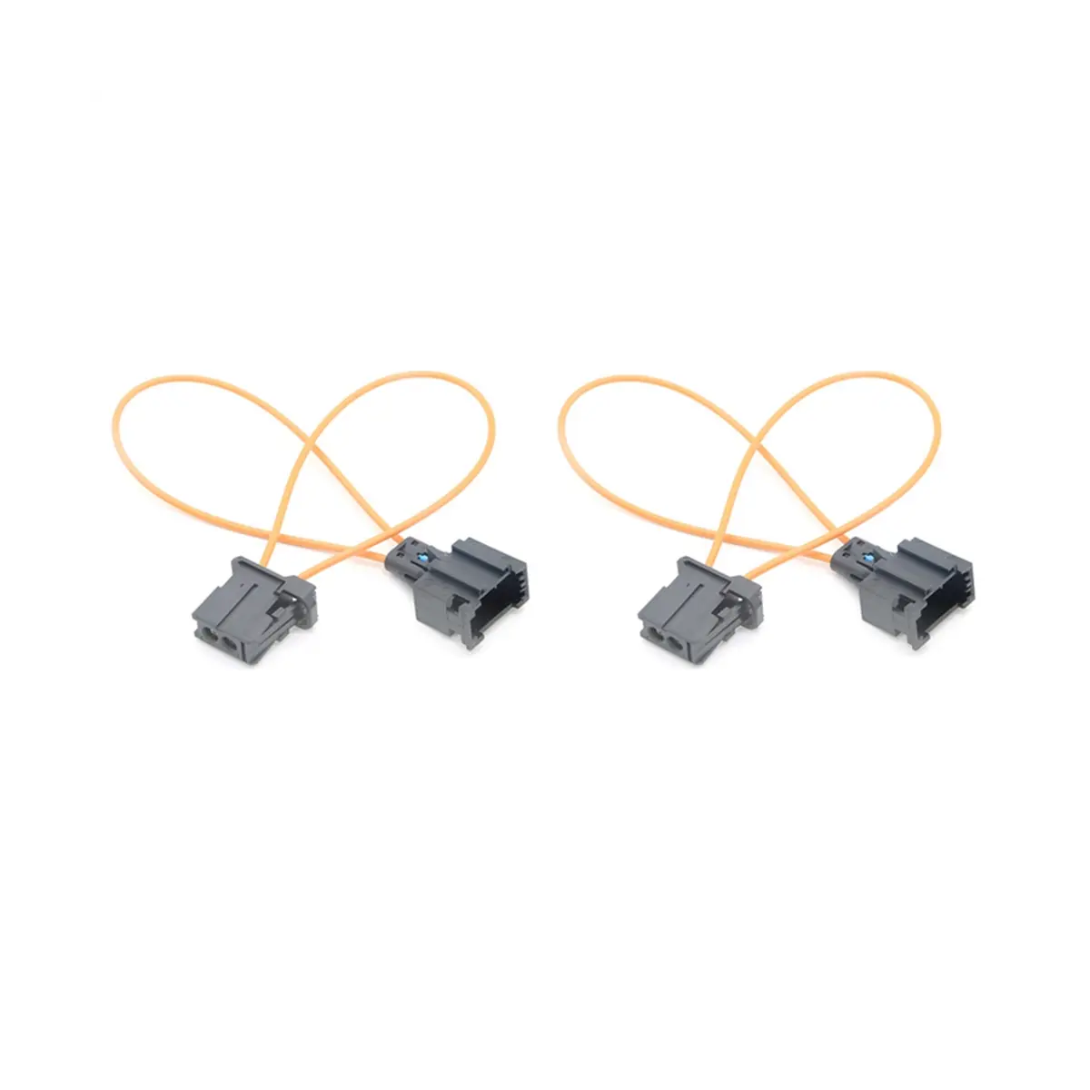 MOST Fiber Optic Loop Bypass Male-Female Kit Adapter with 2 Fault Finders, Low Attenuation Stereo Bluetooth Cable Connection Accessories for BMW, Mercedes-Benz, 2 X Male Connector, Diagnose And Find Fault