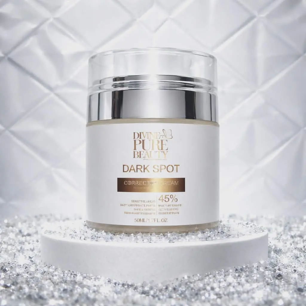 Divine Pure Beauty Dark Spot Corrector Cream - Vitamins-Infused Hydrating Moisturizer with Antioxidant Formula for Adults, All Skin Types, Nourishing Skincare for Radiant Complexion (1 Item)