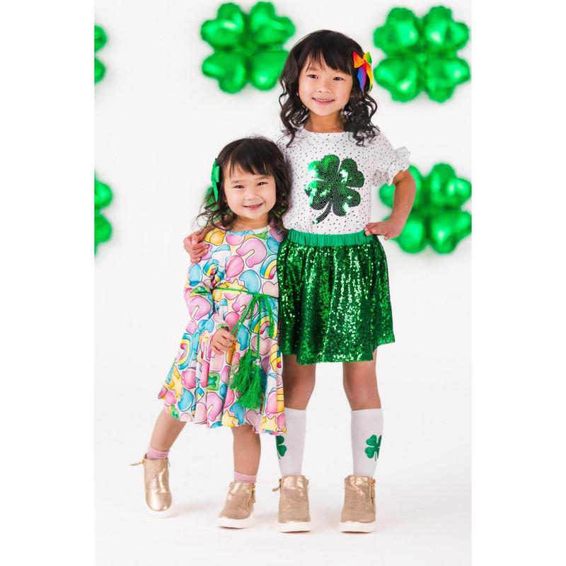 Rainbow Lucky Belt Dress