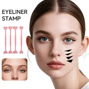 Perfect Winged Eyeliner Stamp for Beginners friendly 3-Second Cat Eye Reusable Easy Makeup Tool Set, Quick Dry Long-Lasting Portable, Smudge Proof Waterproof No Skill Needed for Christmas，wedding，Halloween，party