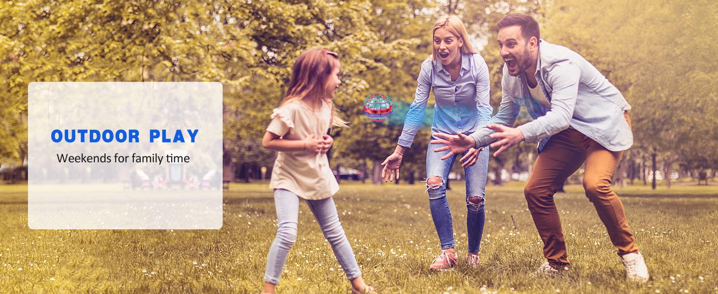 Flying Orb Ball Toy,Cosmic Globe Boomerang Hover Ball Galactic Fidget Spinner, Hand Drone Orbit, Cool Toys Gift for 6 7 8 9 10+ Year Old Boys Girls Teens Outdoor Toys(Blue)