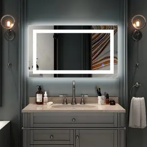 Anti-Fog Lighted Vanity Mirror With LED Bathroom Light