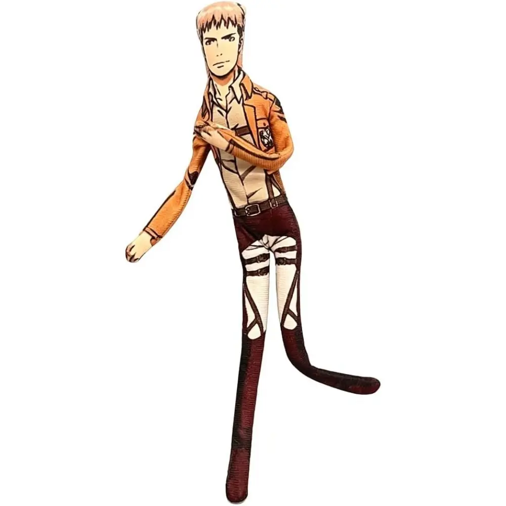 YLQANONG Anime Titan Twistable Figure Jean Kirstein Annie Leonhart Figure | Levi Soft Figures, 11IN, Action Figure Pillow, with Wire Skeleton, for Pets