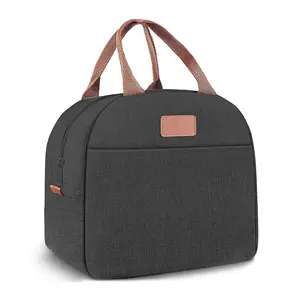 Waterproof Insulated Lunch Tote Bag, Thermal Cooler for Work School, Leakproof Reusable Lunch Box with Pocket