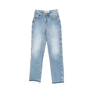Pre-owned Loewe Cotton Small Leather Goods Denim Pants