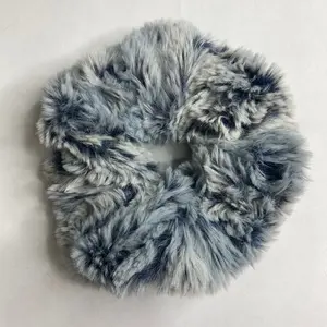 Soft and Plush Icy Morning Minky (100% Polyester ) Scrunchie