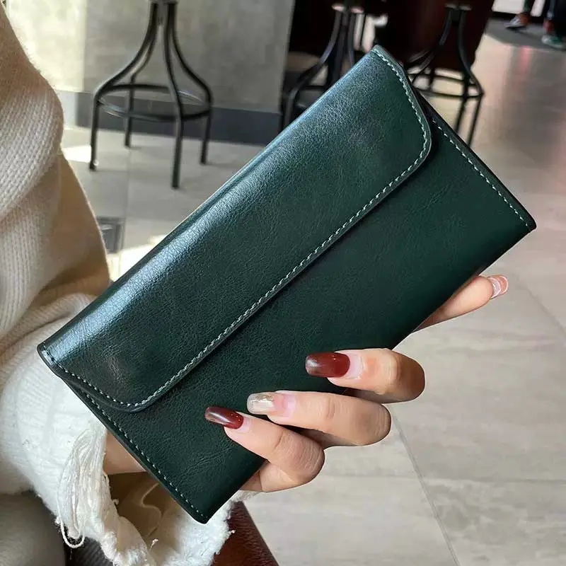 Genuine Leather Wallet for Women-  Large Capacity