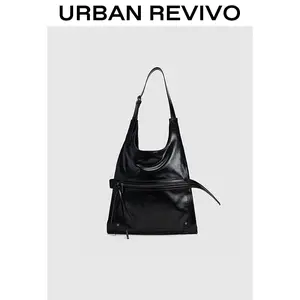 URBAN REVIVO Women's Elegant Adjustable Shoulder Bag - Large-Capacity, Zipper Closure Commuter Crossbody Bag - UAWB50107