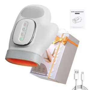 Therapeutic Hand Massager with Heat Therapy & Compression - Arthritis Pain Relief & Muscle Recovery, 3D Compression with 13 Airbags for Office Workers/Gamers/Post-Surgery Care