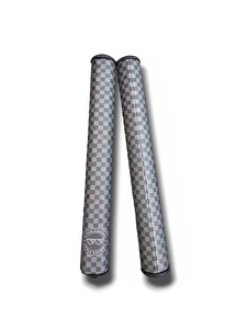 Style Caddies Golf Checkers Midsize Jumbo Putter Grip, Tweener Oversized Golf Grip with Stylized Print, Oversized Grip