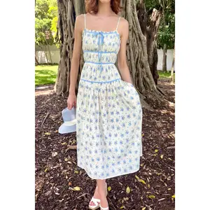 Magnolia Floral Midi Dress