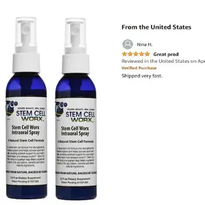 Stem Cell Worx Supplement In A Spray - Rapid Repair and Renewal After Exercise, Injury or Illness. Builds up the immune system quickly, lowers inflammation, provides joint pain relief and instant energy booster.