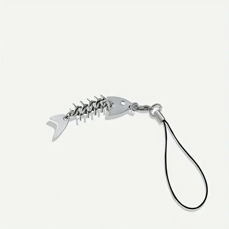 Fish Bone Design Phone Lanyard, Summer Gifts, Creative Fish Bone Phone Pendant, Mobile Phone Strap, Phone Accessories for Women & Men