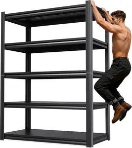 5-Tier Adjustable Heavy Duty Metal Garage Storage Shelving Unit (2500lbs Capacity) - Home Organizer for Kitchen, Warehouse Use