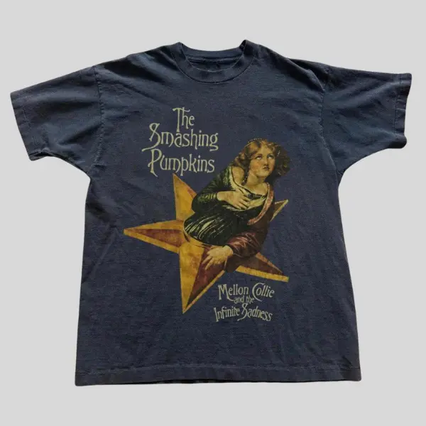 The Smashing Pumpkins Mellon Collie Graphic Tee, Vintage Rock Band Unisex T-Shirt