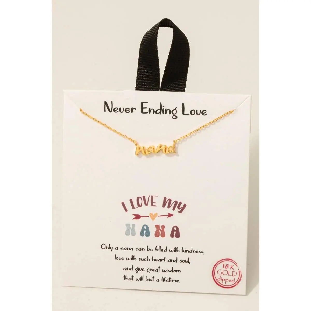 Gold Dipped Nana Pendant Necklace