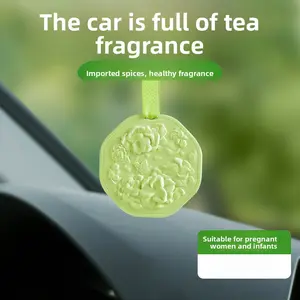 Car Air Freshener Scent Tablets Forest Song Scent Tablets Hanging Tea Scent Tablets Car Fragrance Long-lasting Light Scent Odor Removal