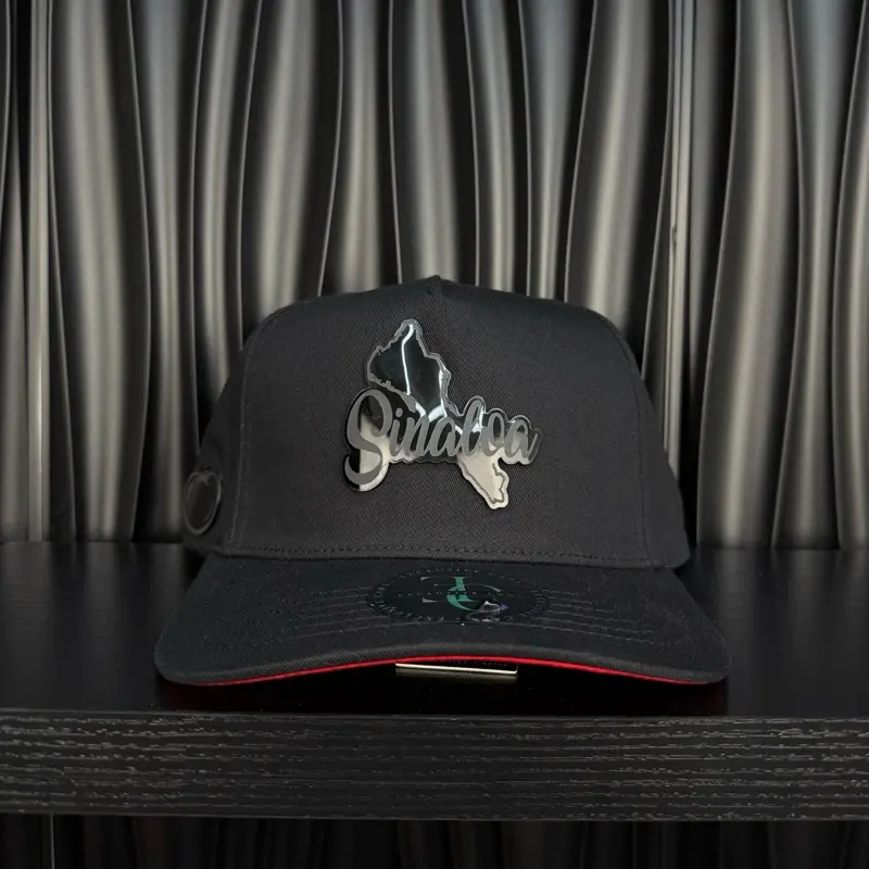 Sinaloa México SnapBack hat- black/red Sinaloa México SnapBack hat- black/red