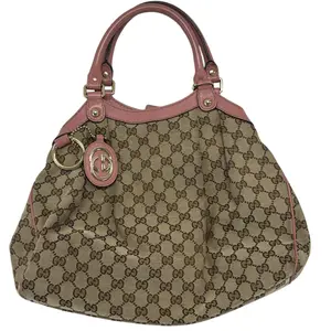 Pre-owned GUCCI Canvas Shoulder Bags Sukey Handbag GG G25052837