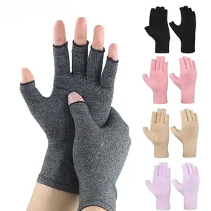 2Pair Compression Arthritis Gloves Wrist Support Joint Pain Relief Hand Brace Women Men Therapy Wristband Compression Gloves
