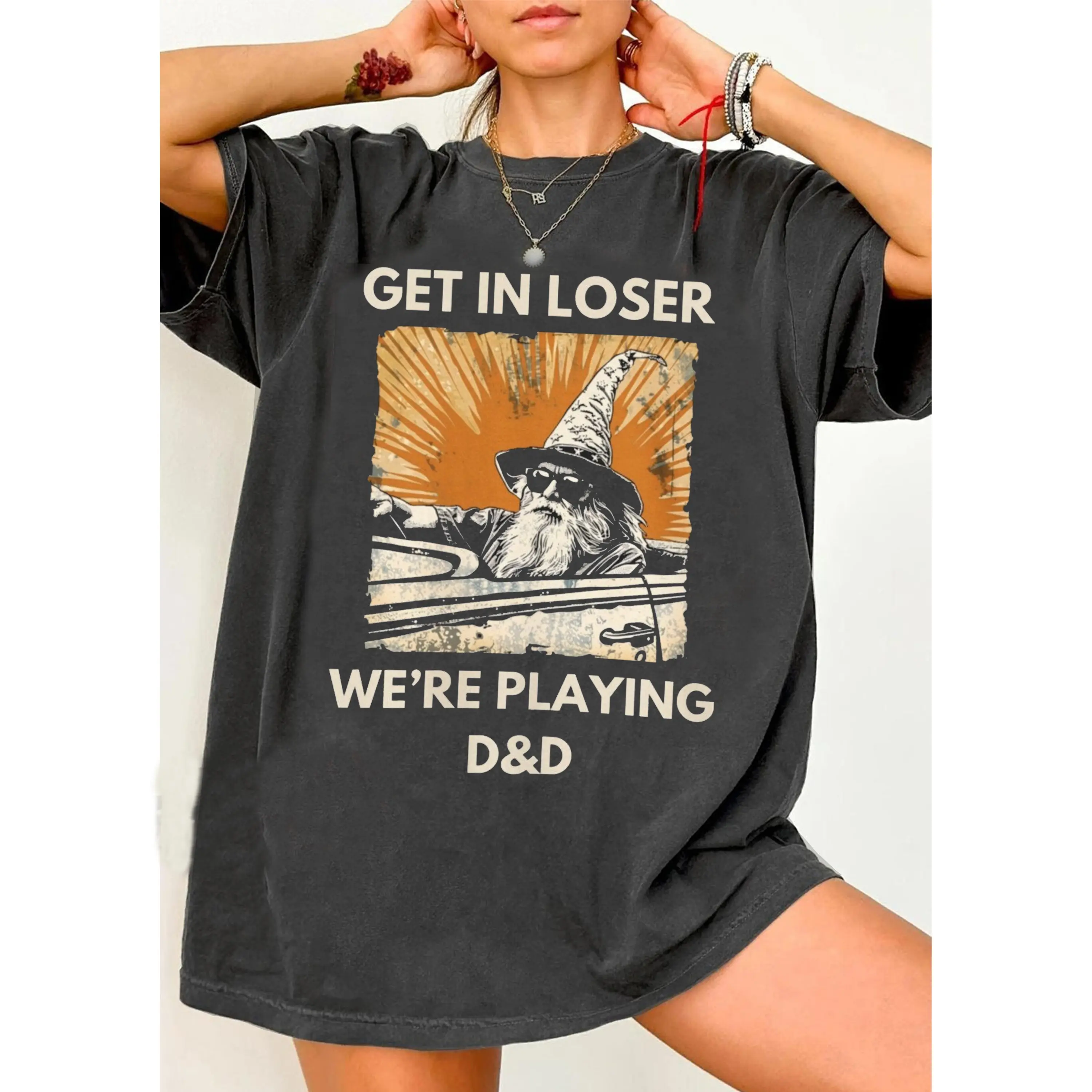 Get in loser we're playing D&D Shirt, D and D group Tee, Dungeon Master Sweatshirt, Dunge0ns and Drag0ns T-shirt, Gift for DM Game Master