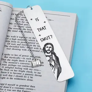 Stainless Steel Bookmark with Tassel, Book Accessories, Funny Gift for Book Lovers, Coworkers, Readers, Birthday Present, Office Supplies