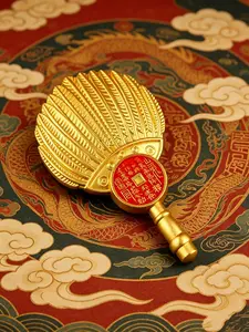 Kongming Fan, Traditional Chinese Cultural Gift, Elegant and Exquisite Design