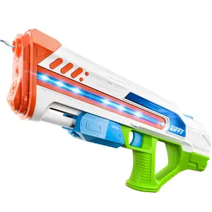 Electric Water Gun with LED, Automatic High-Power Squirt Guns for Adults Kids,Long Range, Auto Water Blaster, Summer Outdoor Swimming Pool, Backyard, Beach Water Game Fighting Play Pool Toys Mother's Day Gift&April Stock Up Summervibes