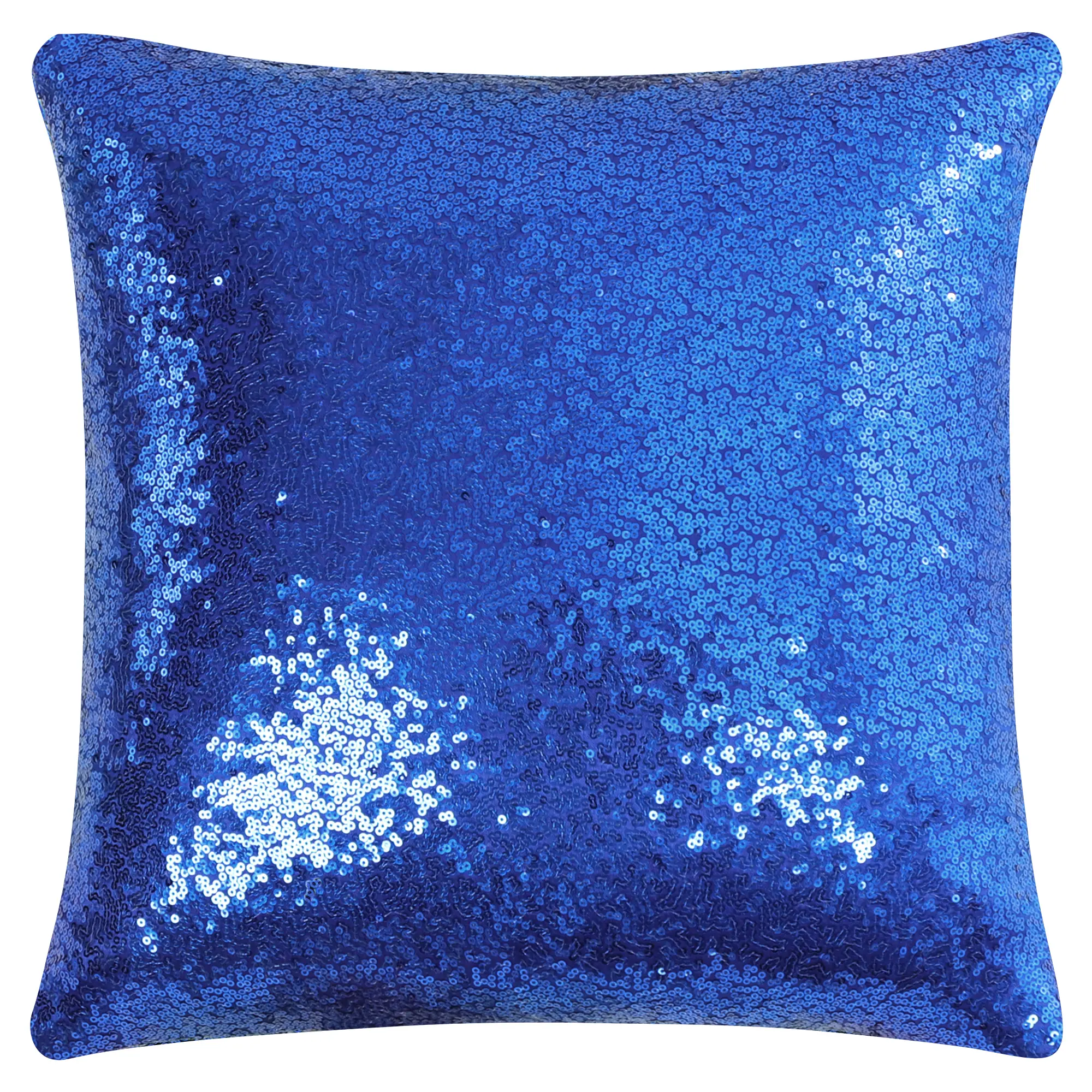 Unique Bargains Sequin Throw Pillow Cover, Shiny Sparkling Comfy Satin Cushion Cover, Decorative Pillowcase for Party, 16 x 16 Inch