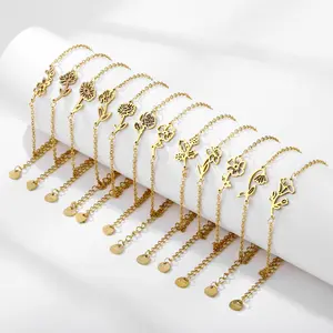 Twelve Flowers - Birth Anniversary and Birthday Bracelet Collection